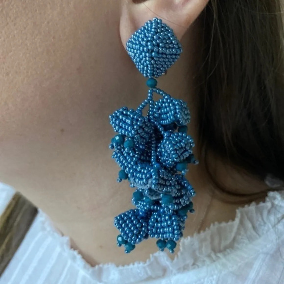 NWOT Sachin & Babi Grape Clip  Earrings - Picture 5 of 9